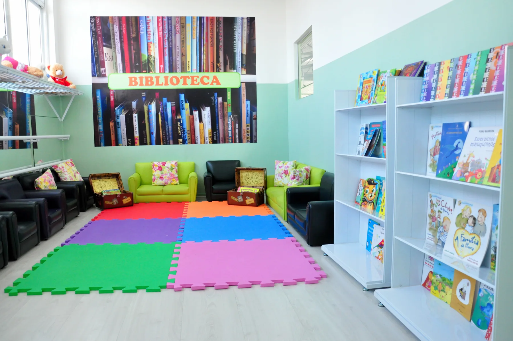 Biblioteca infantil da Kids Place